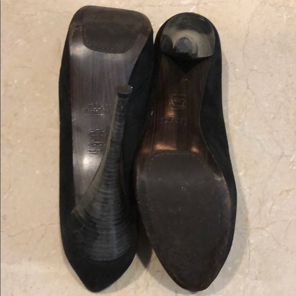 Stuart Weitzman Black Suede Platforms - image 4